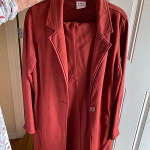 winter long coat and pant set